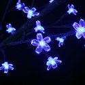 VidaXL Drzewko z niebieskimi lampkami, 600 LED, kwiat wiśni, 300 cm
