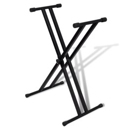 Statyw pod keyboard, podwójny, regulowana wysokość, kształt X