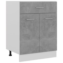 VidaXL Szafka z szufladą, szarość betonu, 60x46x81,5 cm