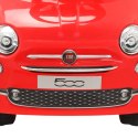 VidaXL Samochód jeździk Fiat 500, czerwony