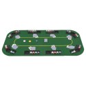 VidaXL Składany blat do pokera dla 8 graczy, prostokątny, zielony