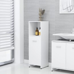 VidaXL Szafka łazienkowa, biała, 30x30x95 cm, materiał drewnopochodny