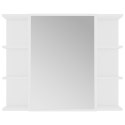 VidaXL Szafka łazienkowa z lustrem, biała, 80 x 20,5 x 64 cm