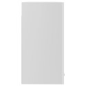 VidaXL Szafka wisząca z szybą, wysoki połysk, biała, 60x31x60 cm