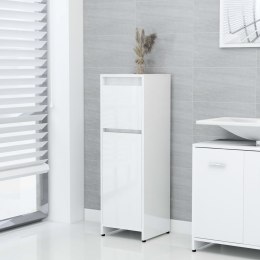 VidaXL Szafka łazienkowa, wysoki połysk, biała, 30x30x95 cm