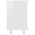 VidaXL Szafka łazienkowa, wysoki połysk, biała, 60x32x53,5 cm