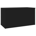 VidaXL Skrzynia, czarna, 84x42x46 cm, materiał drewnopochodny