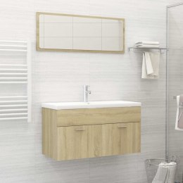 VidaXL 2-częściowy zestaw mebli łazienkowych, dąb sonoma