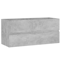 VidaXL Szafka pod umywalkę, szarość betonu, 100x38,5x45 cm