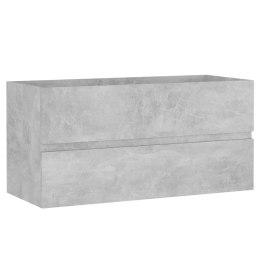 VidaXL Szafka pod umywalkę, szarość betonu, 90x38,5x45 cm