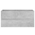 VidaXL Szafka pod umywalkę, szarość betonu, 90x38,5x45 cm