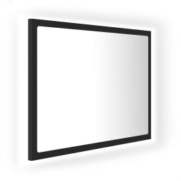 VidaXL Lustro łazienkowe z LED, szare, 60x8,5x37 cm, akryl