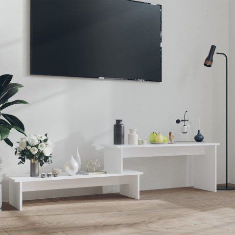 VidaXL Szafka pod TV, biała, 180x30x43 cm, materiał drewnopochodny