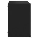 VidaXL Półki ścienne kostki, 4 szt., czarne, 22x15x22 cm