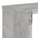 VidaXL Półki ścienne kostki, 4 szt., szarość betonu, 80x15x26,5 cm