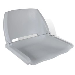 VidaXL Składany fotel na łódź, bez poduszki, szary, 48x51x41 cm