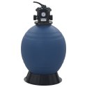 VidaXL Piaskowy filtr basenowy z zaworem 6 drożnym, niebieski, 560 mm