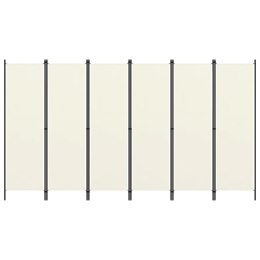 VidaXL Parawan 6-panelowy, biały, 300 x 180 cm