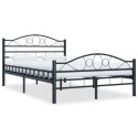 VidaXL Rama łóżka, czarna, stalowa, 120 x 200 cm