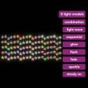 VidaXL Zasłona świetlnych gwiazdek, 500 kolorowych diod LED, 8 funkcji