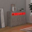 VidaXL Szafka z oświetleniem LED, szarość betonu, 115,5 x 30 x 75 cm