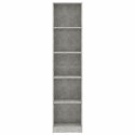VidaXL 5-poziomowy regał, betonowy szary, 40x24x175 cm