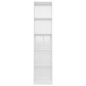 VidaXL 5-poziomowy regał, wysoki połysk, biały, 40x24x175 cm
