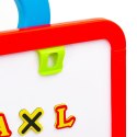 VidaXL Sztaluga dla dzieci 2-w-1 z tablicą kredową i białą