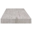 VidaXL Półka ścienna, szarość betonu, 60x23,5x3,8 cm, MDF