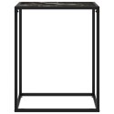 VidaXL Stolik konsolowy, czarny, 60x35x75 cm, szkło hartowane