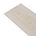 VidaXL Samoprzylepne panele podłogowe z PVC, 5,21 m², 2 mm, biały dąb