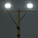 VidaXL Reflektor LED ze stojakiem, 2x10 W, zimne białe światło