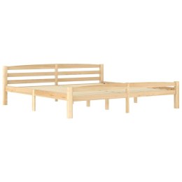 VidaXL Rama łóżka z litego drewna sosnowego, 200 x 200 cm