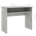 VidaXL Biurko, szarość betonu, 90x50x74 cm, materiał drewnopochodny