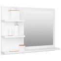 VidaXL Lustro łazienkowe, białe 60x10,5x45 cm, materiał drewnopochodny