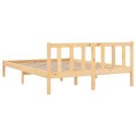 VidaXL Rama łóżka z litego drewna sosnowego, 140x190 cm