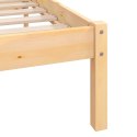 VidaXL Rama łóżka z litego drewna sosnowego, 140x190 cm