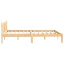 VidaXL Rama łóżka z litego drewna sosnowego, 140x200 cm