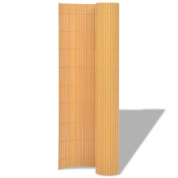 VidaXL Dwustronne ogrodzenie ogrodowe, PVC, 90x300 cm, żółte