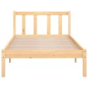VidaXL Rama łóżka z litego drewna sosnowego, 90x200 cm