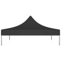 VidaXL Dach namiotu imprezowego, 3 x 3 m, czarny, 270 g/m²