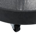 VidaXL Podstawa pod parasol, granitowa, 30 kg, okrągła, czarna