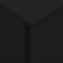 VidaXL Mobilna szafka kartotekowa, czarna, 39x45x60 cm, stalowa