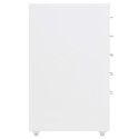 VidaXL Mobilna szafka kartotekowa, biała, 28x41x69 cm, metalowa
