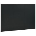 VidaXL Parawany 6-panelowe, 2 szt., czarne, 240x180 cm, stalowe