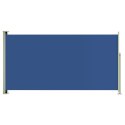 VidaXL Wysuwana markiza boczna na taras, 160 x 300 cm, niebieska