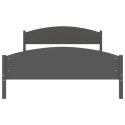 VidaXL Rama łóżka, ciemnoszara, lite drewno sosnowe, 160 x 200 cm