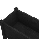 VidaXL Donice ogrodowe, 2 szt., czarne, 70x31x70 cm, drewno sosnowe
