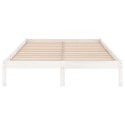 VidaXL Rama łóżka, biała, lite drewno, 180x200 cm