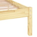 VidaXL Rama łóżka, lite drewno sosnowe, 160x200 cm
